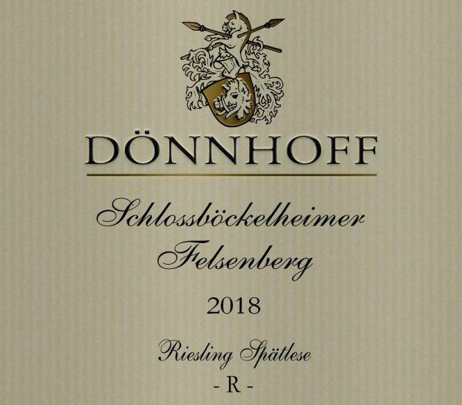 2018 Donnhoff Riesling Spatlese R Schlossbockelheimer Felsenberg Nahe - Cali Cellar Co.