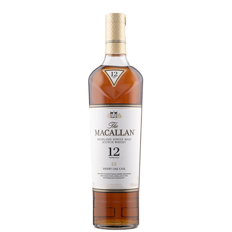 Macallan 12 Year Old Highland Single Malt Scotch aged in Sherry Casks - Cali Cellar Co.