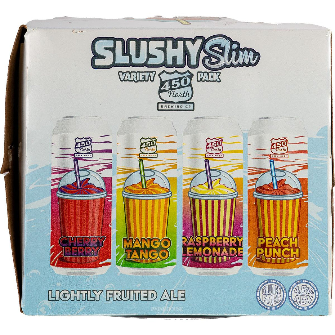 450 North Slushy Slim Gluten Free Fruited Sours Variety Pack 4P Cans - Cali Cellar - Wine & Spirits