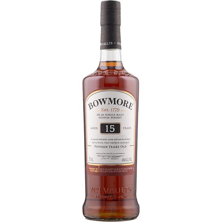 Bowmore 15 Year Old Sherry Cask Finish Islay Single Malt Scotch Whisky - Cali Cellar Co.