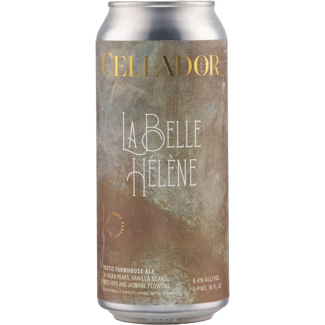 Cellador Ales La Belle Hélène Rustic Farmhouse Ale with Asian Pears, Vanilla Beans, Rose Hips + Jasmine Flowers Can 16oz - Cali Cellar Co.