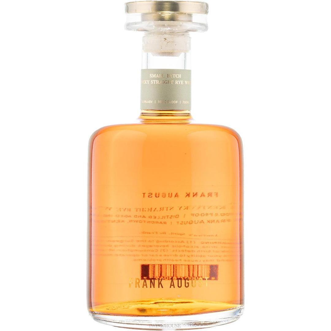 Frank August Small Batch Kentucky Straight Rye Whiskey - Cali Cellar Co.
