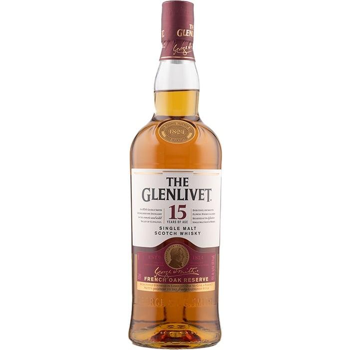 Glenlivet French Oak 15 Year Old Single Malt Highland Scotch - Cali Cellar Co.