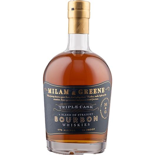 Milam + Greene Triple Cask Straight Bourbon Whiskey, 47% abv - Cali Cellar Co.